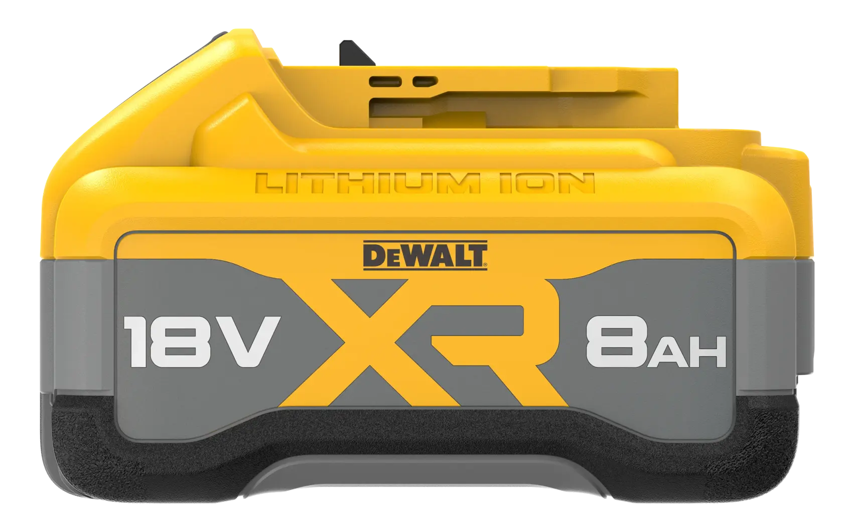 DEWALT FLEXVOLT Logo mit DEWALT in fettgedruckten gelben Buchstaben und FLEXVOLT in weißen und roten Buchstaben auf schwarzem Hintergrund.