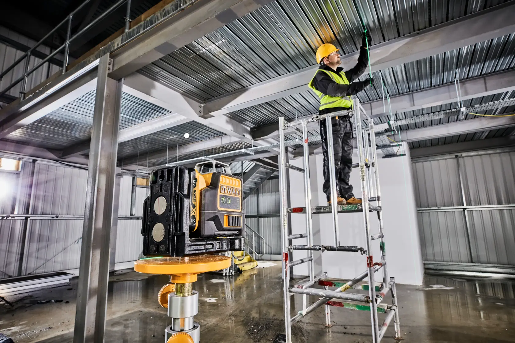 Linienlaser 2x360 Grad, grün, 10,8V/2Ah