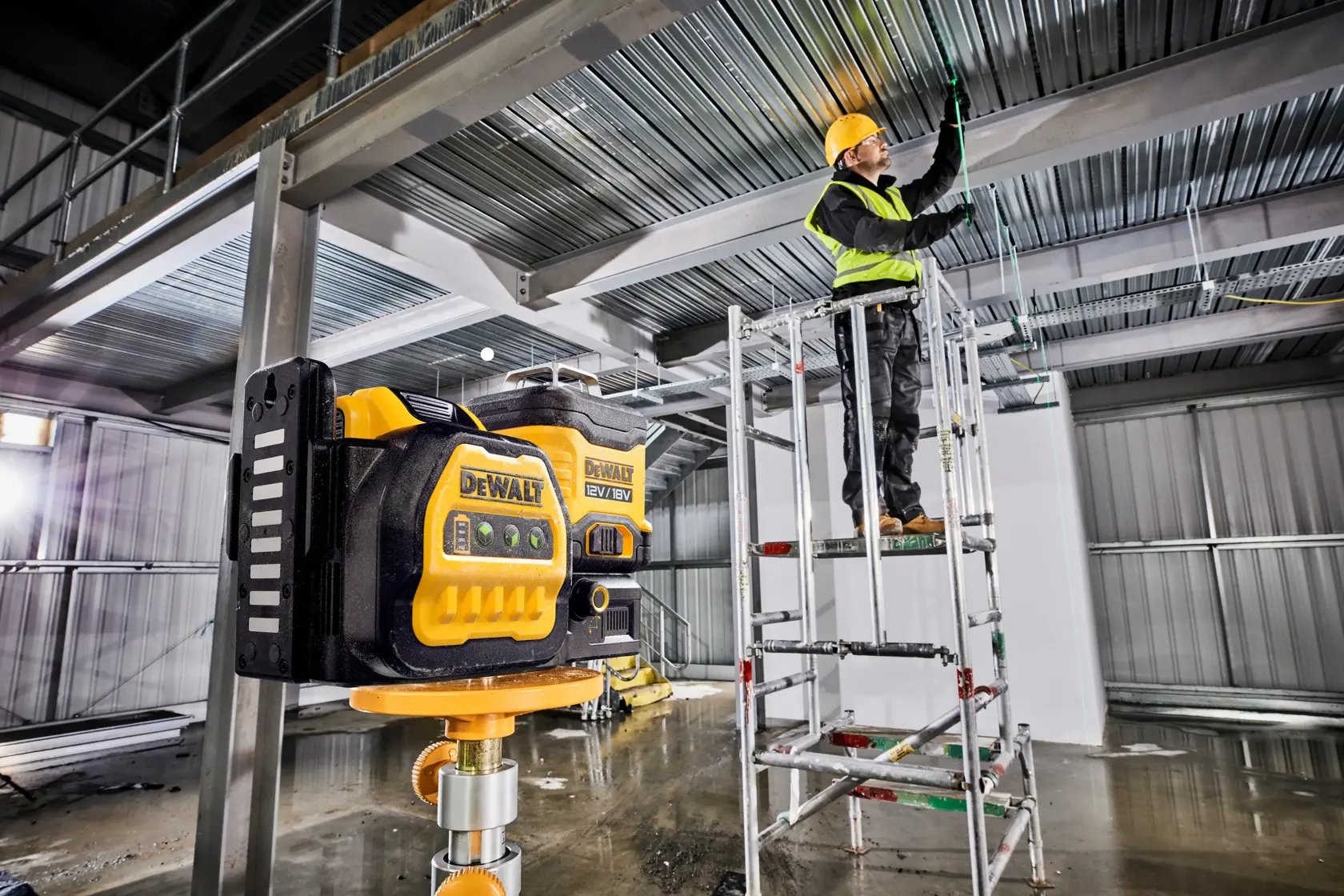 3x360 Multilinien Laser Grün 18V