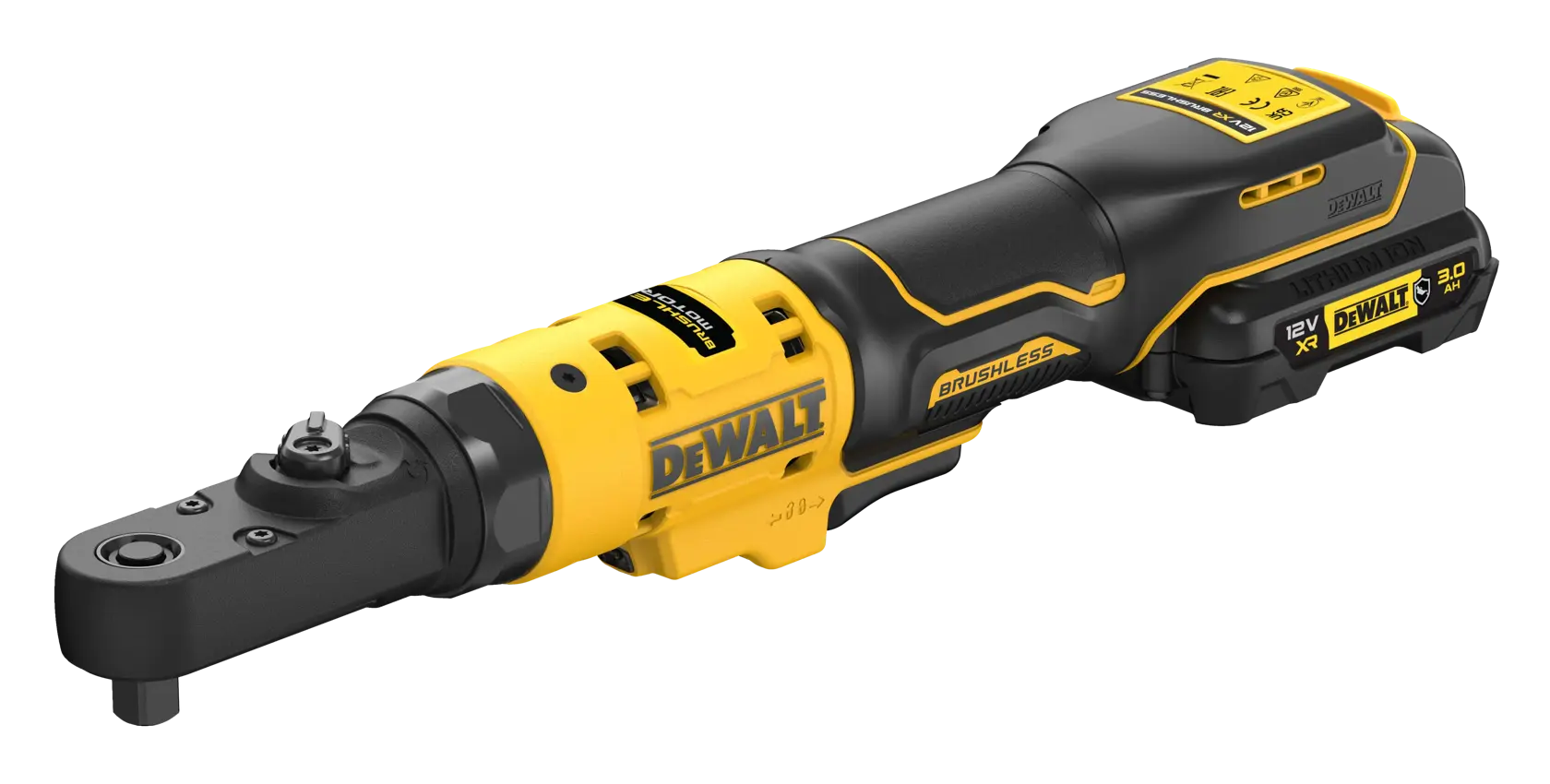 12V XR Akku-Ratsche, 1/4" und 3/8" (bürstenlos) inkl. 1x G-Akku (12 Volt / 3 Ah)