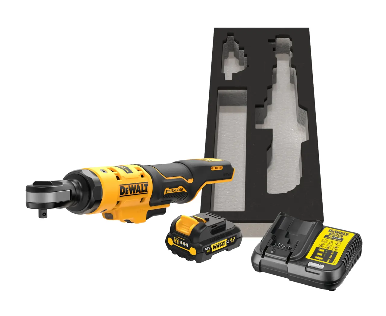 12V XR Akku-Ratsche, 3/8" (bürstenlos) inkl. 1x G-Akku (12 Volt / 3 Ah)