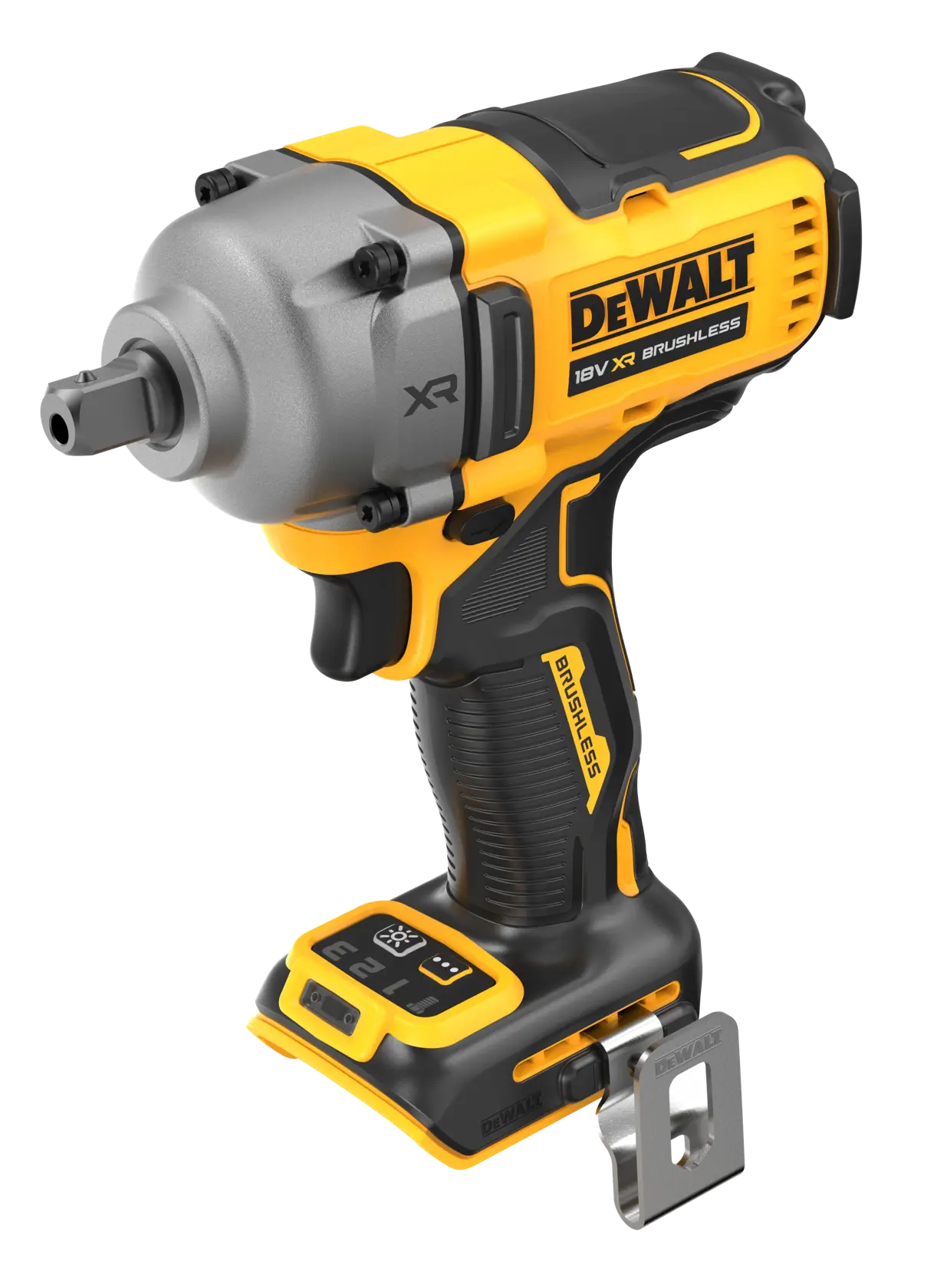 DEWALT® 18V XR® Brushless 1/2" Akku-Mittelklasse-Drehmomentschrauber mit Sicherungsstift (ohne Akku)