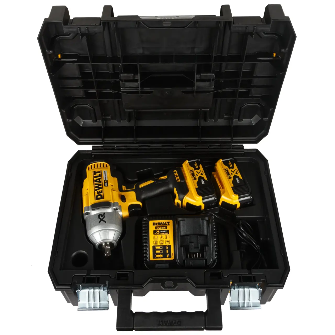 18 Volt / 5 Ah Akku-Schlagschrauber 1/2" Außenvierkant (bürstenlos)
