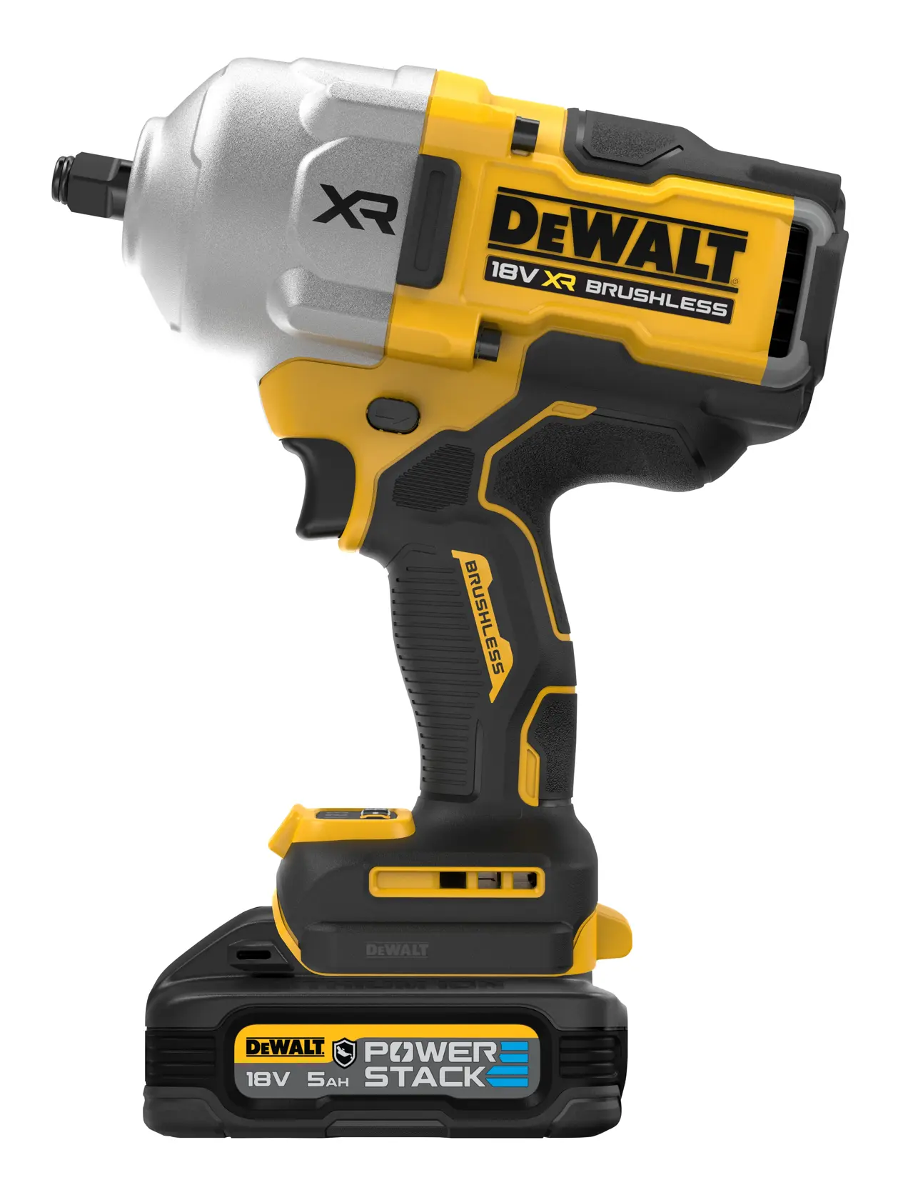 18 Volt Akku-Schlagschrauber 1/2" Außenvierkant (bürstenlos) inkl. 2x POWERSTACK™ G-Akkus(18 Volt / 5 Ah) mit Pouch-Akku Technologie