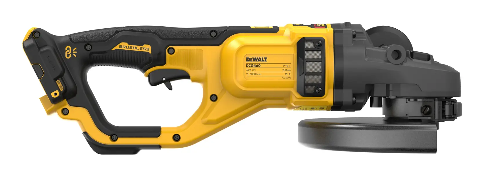 54 Volt XR Flexvolt Akku-Winkelschleifer 230mm - Basisversion in Transportkoffer