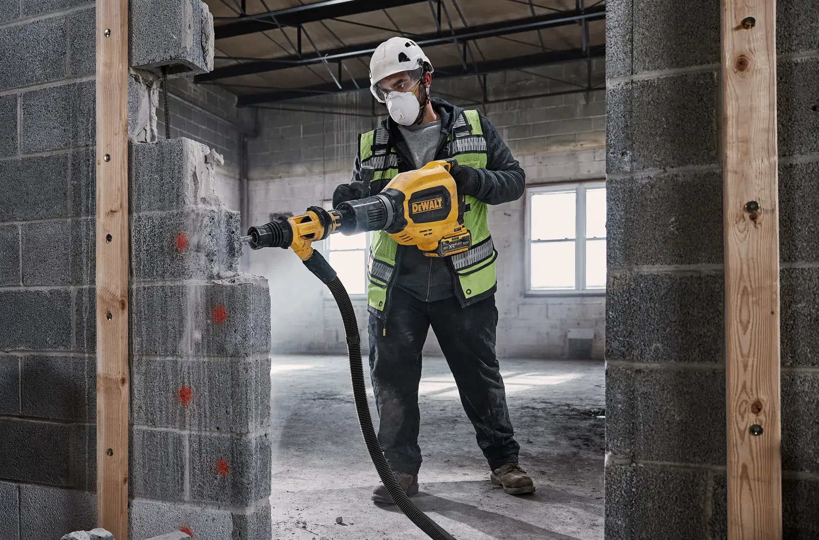 54 Volt XR Flexvolt SDS-max Akku-Meißelhammer 11 kg, 27,0 Joule - Basisversion