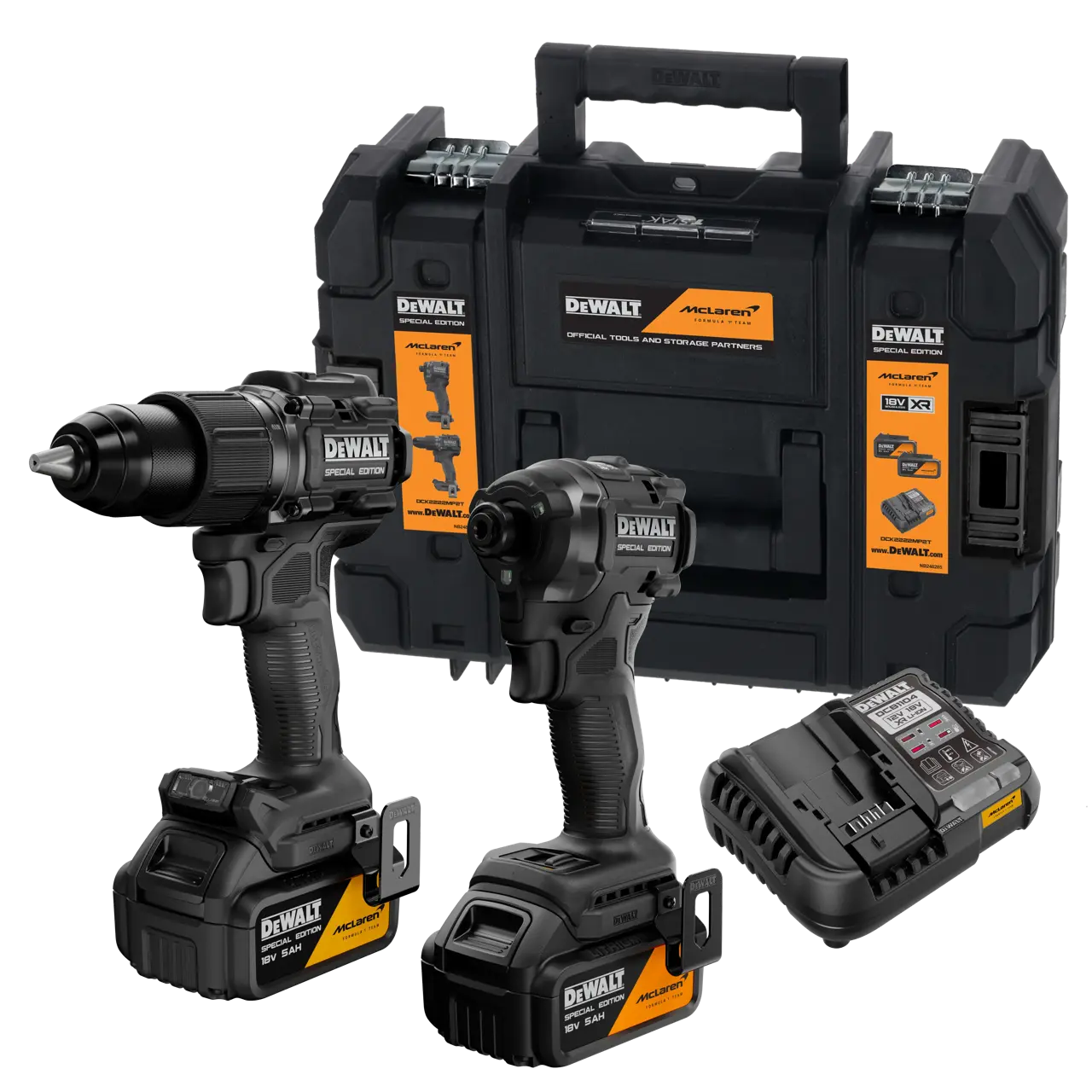 18V Akku-Kombopack mit DCD86M, DCF86M, inkl. 2 Akkus und System-Schnellladegerät