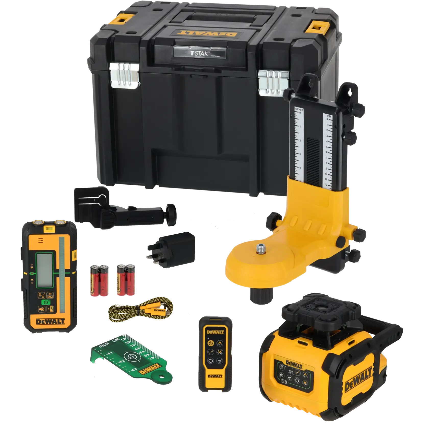 DEWALT DCLE15221G-QW, DCLE15221G Laser-Niveau-Fotokit mit Koffer und Zubehör.