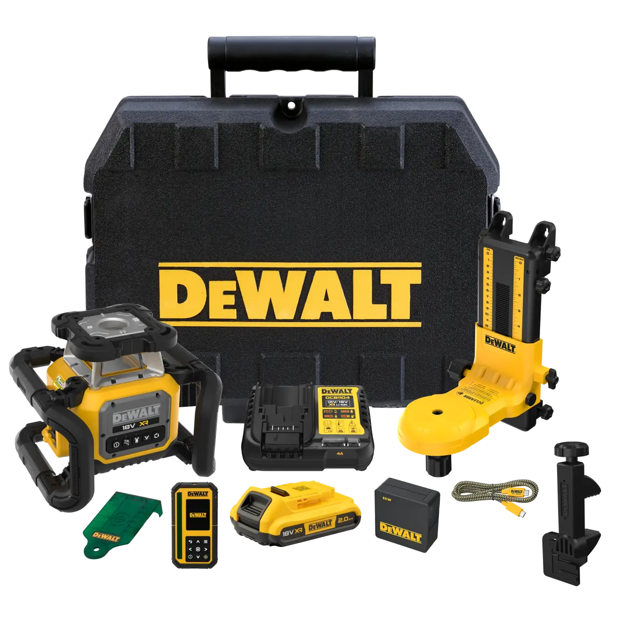 18 V Rotationslaser, Grün, Vertikal-Lot (Doppelt), Vollautomatisch, Single Slope