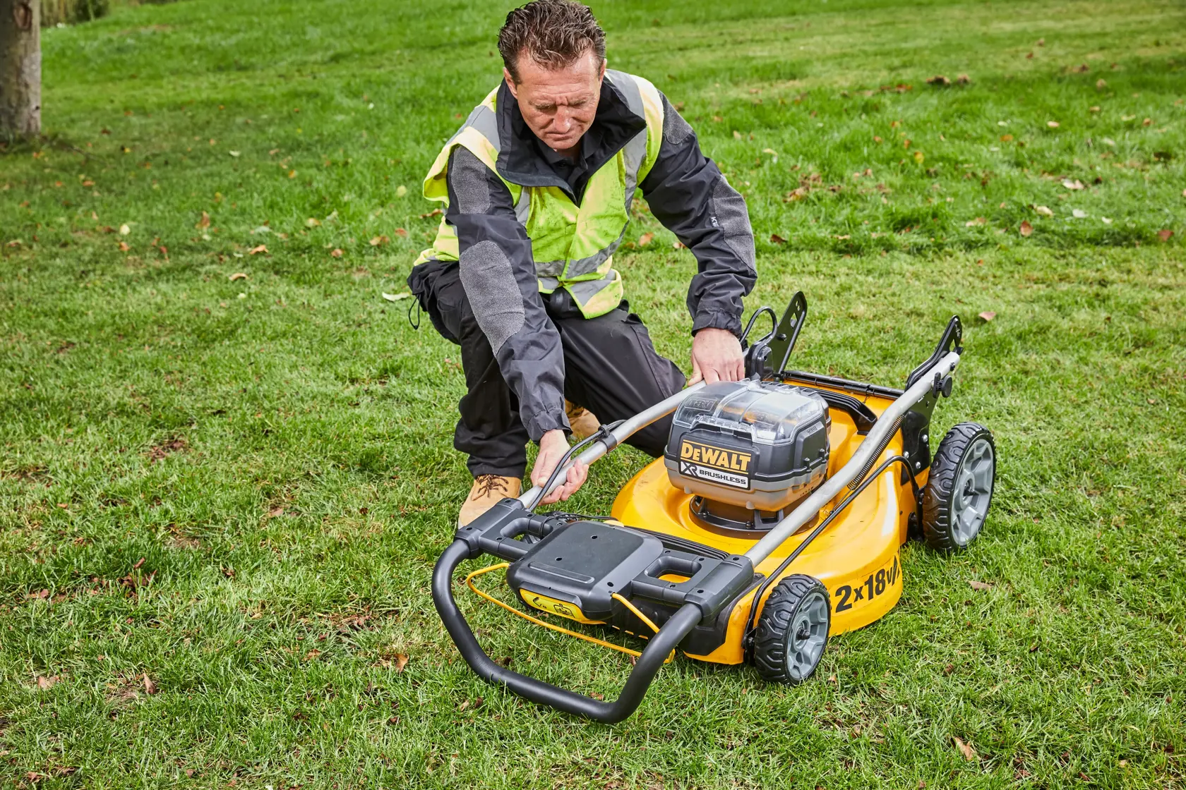 2x18 Volt Akku-Rasenmäher 48cm (bürstenlos) - Basisversion