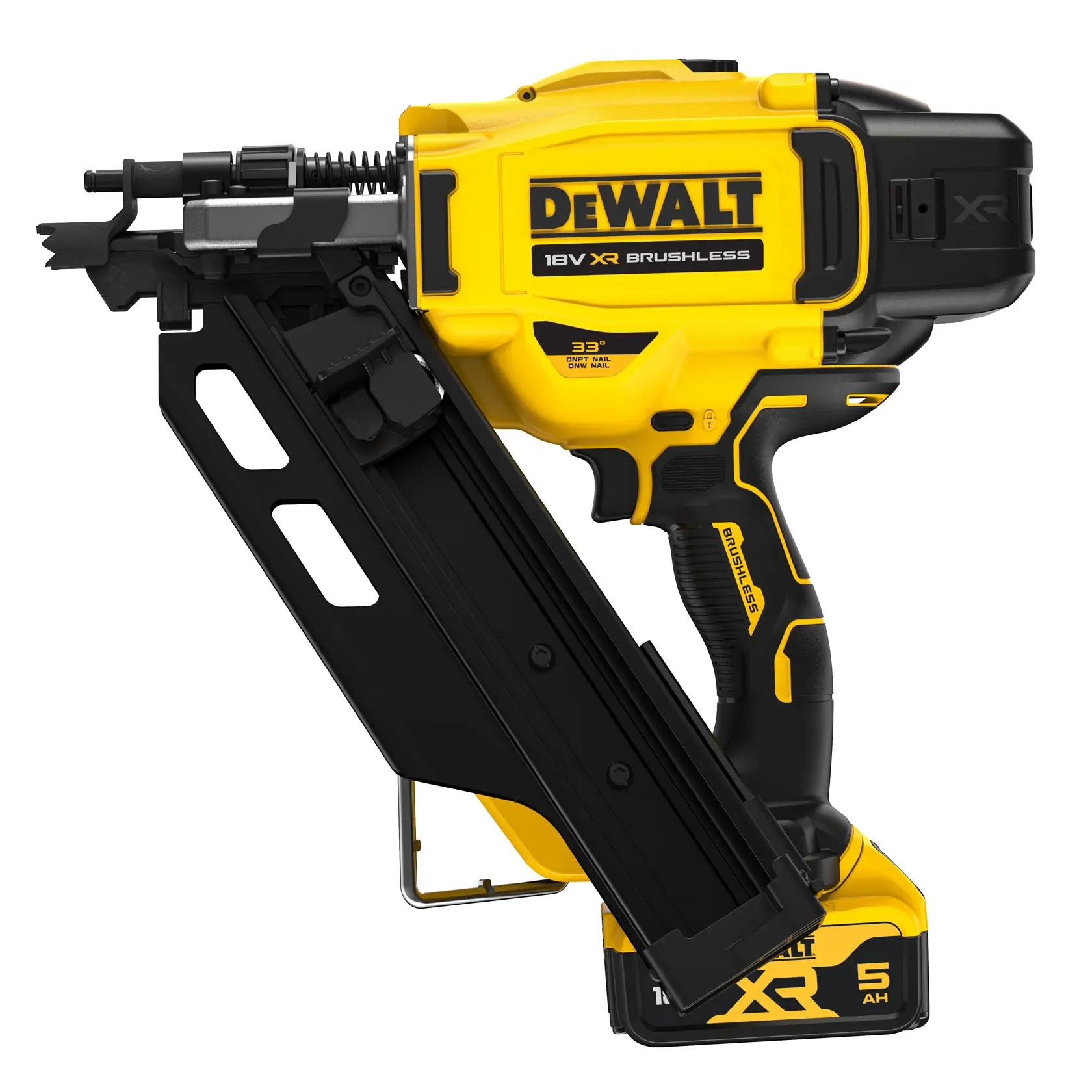 18V Akku-Nagler 90mm (bürstenlos) Einzel- und Serienauslösung inkl. 2x Akkus (18 Volt / 5 Ah)