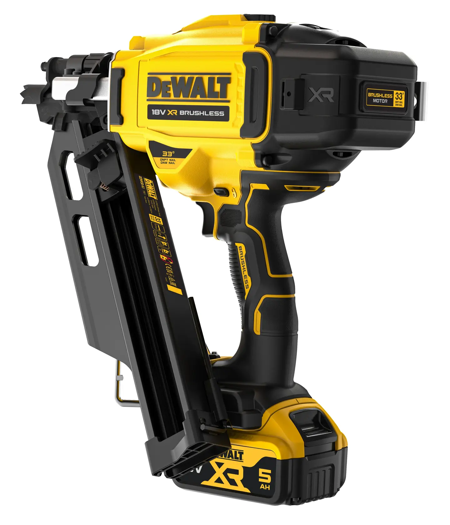 18V Akku-Nagler 90mm (bürstenlos) Einzel- und Serienauslösung inkl. 2x Akkus (18 Volt / 5 Ah)