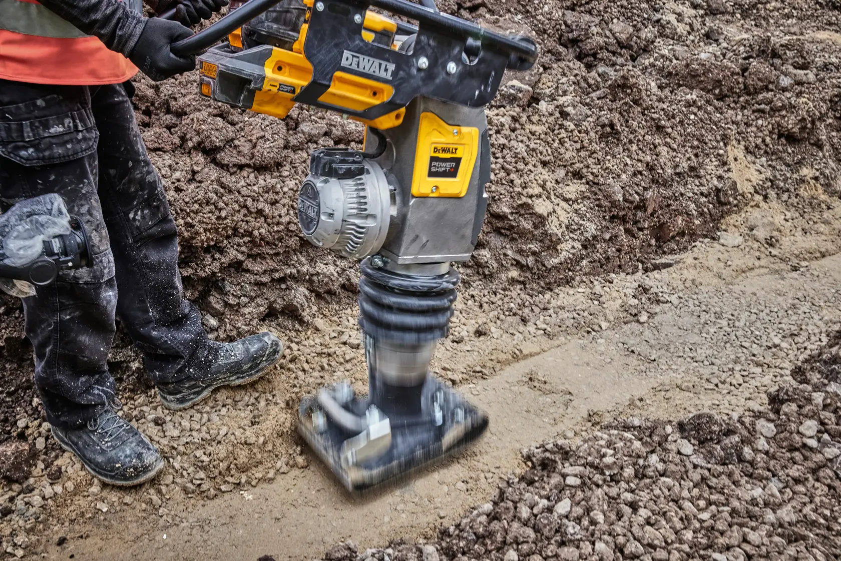 DEWALT POWERSHIFT Akku-Stampfer, 60 kg-Klasse, 11,6 kN
