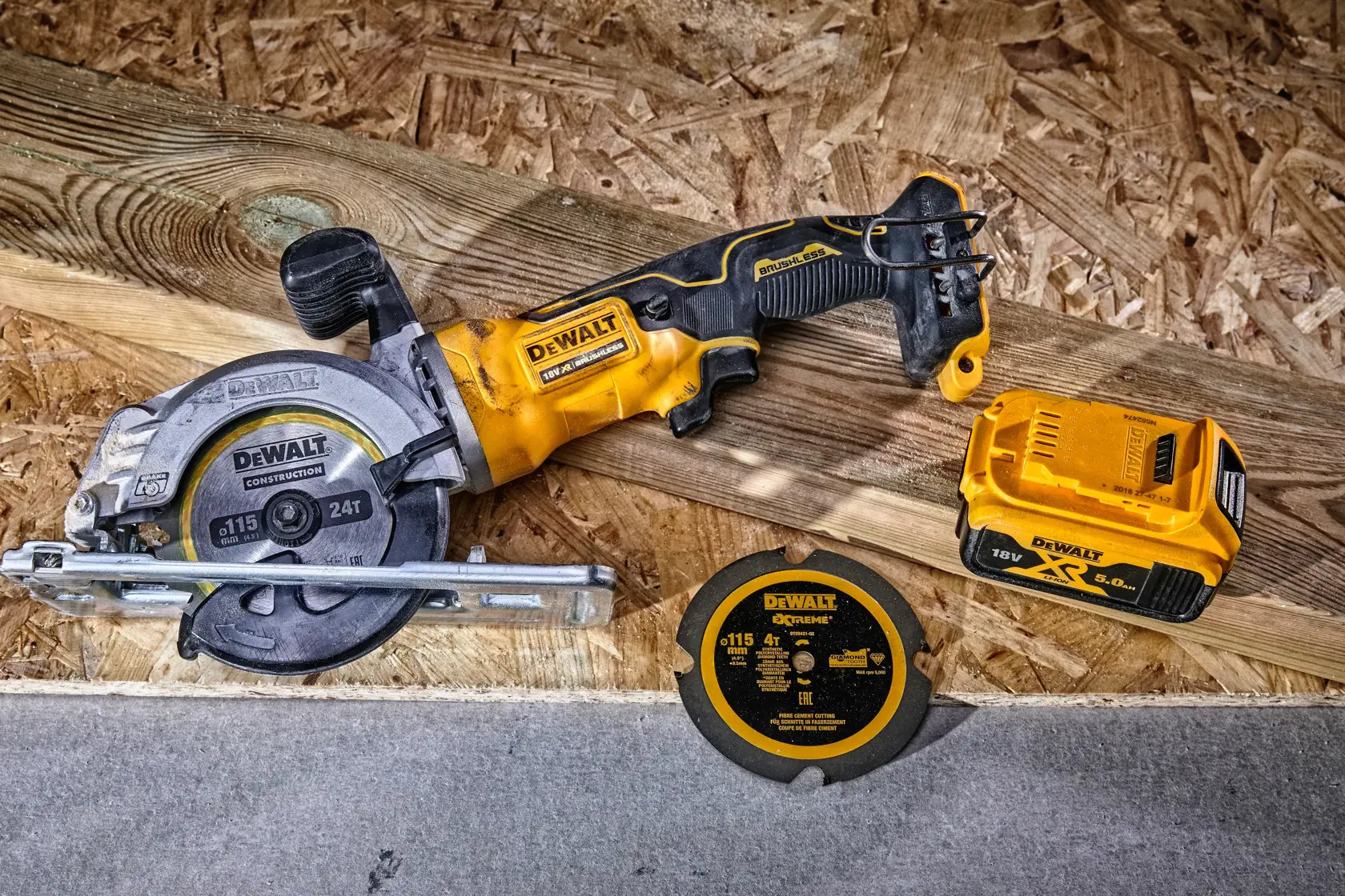 DEWALT® Bau-Kreissägeblatt 115 mm x 9,5 mm, 24 Zähne