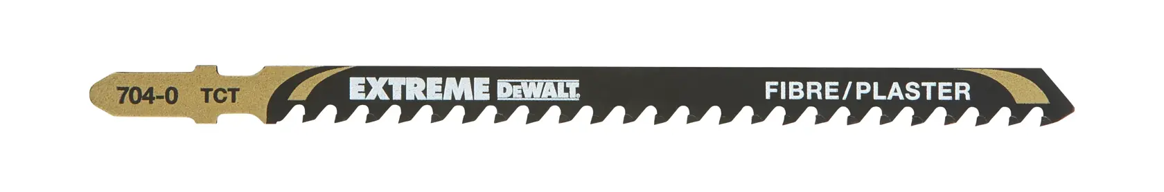 Grafik mit DEWALT XTREME Sub-Compact Series Branding und dem Slogan 'Kompakt und leistungsstark' auf gelbem Hintergrund.