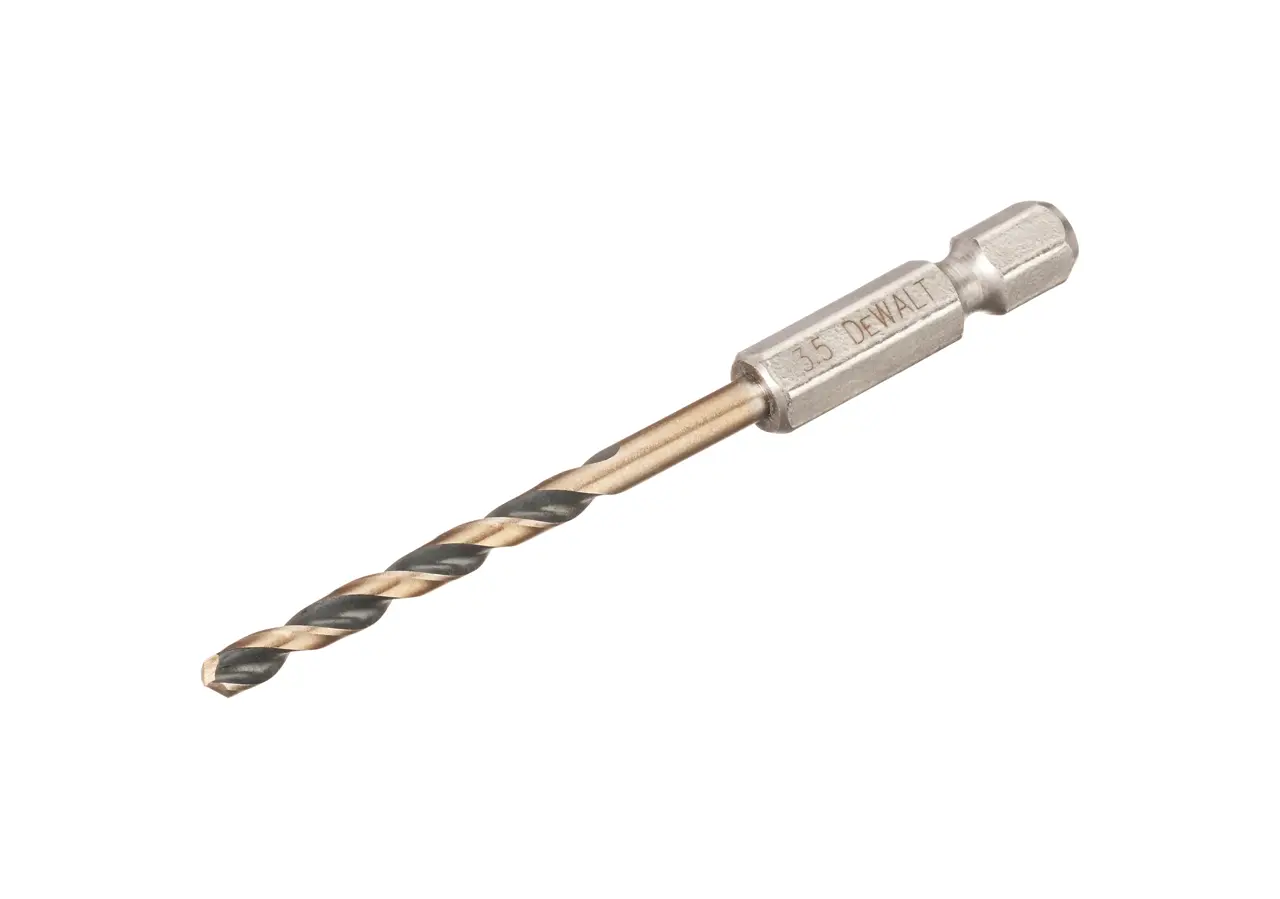 Black&Gold HSS-G Metallbohrer, 3,5mm, Länge 29x76mm, Sechskantschaft, schlagfest
