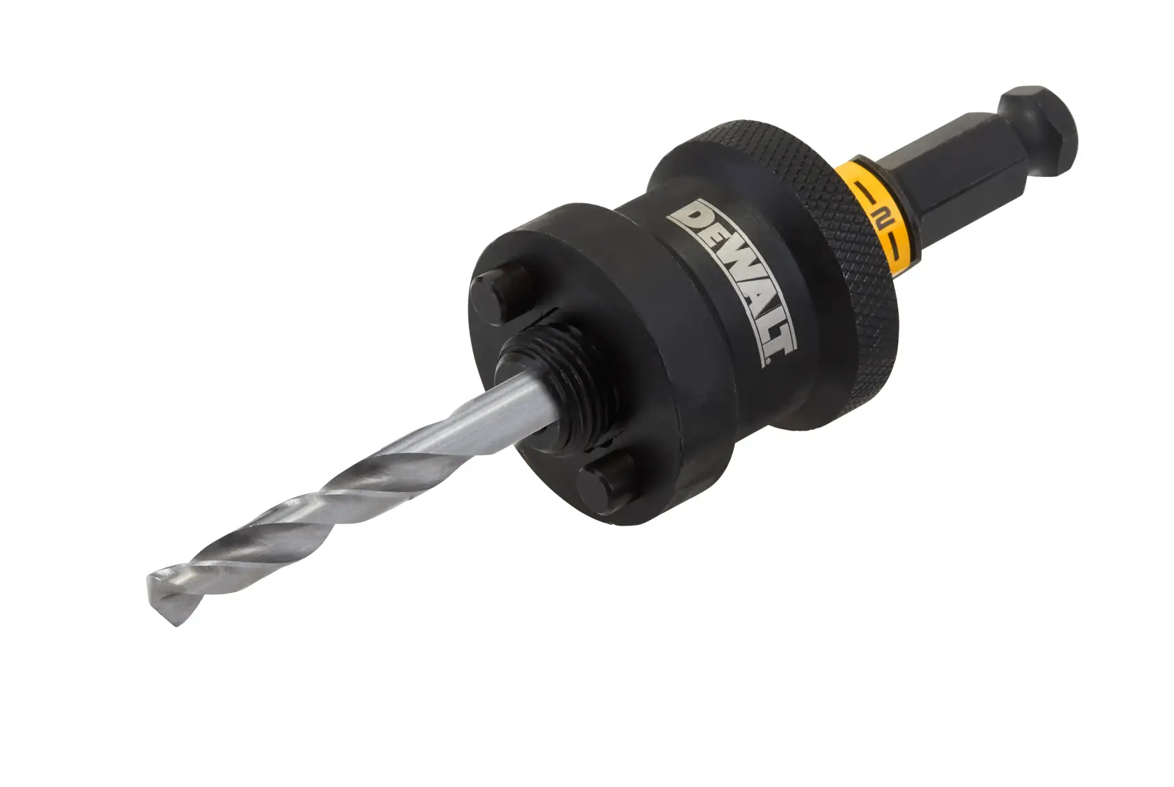 Schnellwechselhalter RAPID LOAD® für Lochsägen 32-210mm, Schafttyp Voll-Sechskant 13mm, inkl. eines Mehrzweck-Zentrierbohrers
