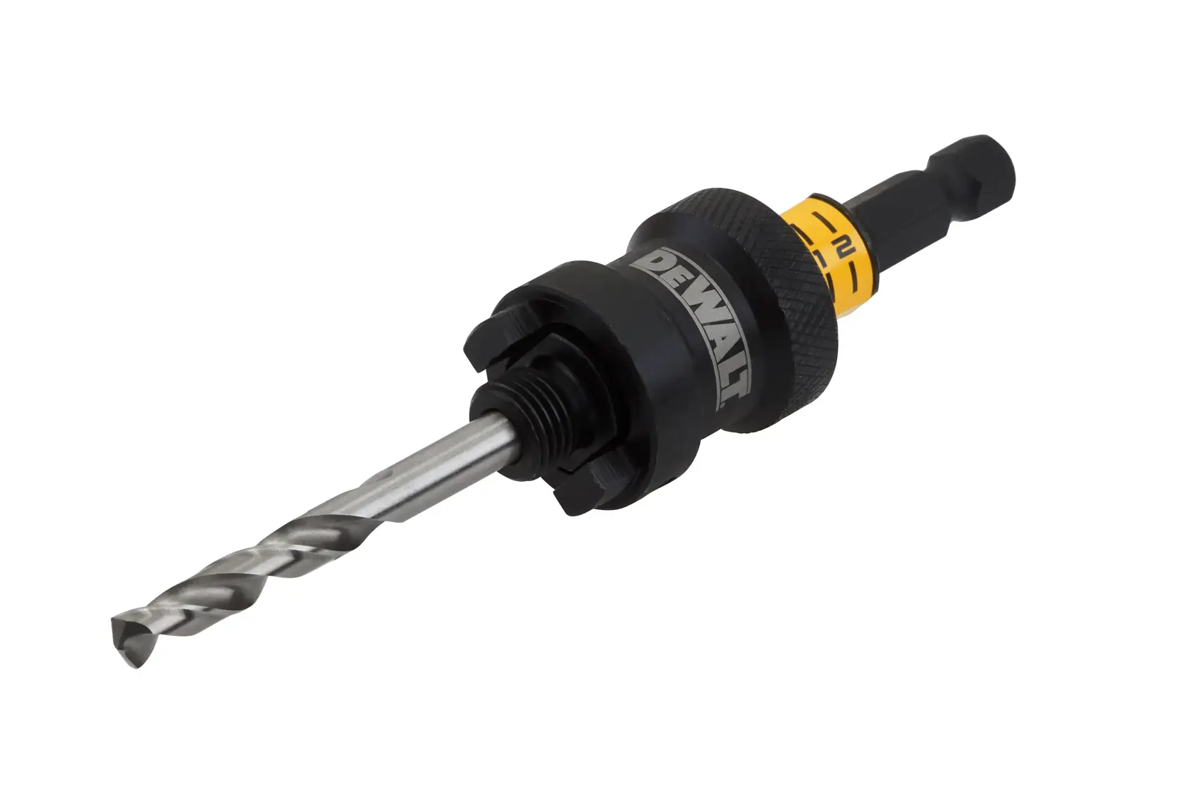 Schnellwechselhalter RAPID LOAD® für Lochsägen 14-30mm, Schafttyp Voll-Sechskant 10mm, inkl. eines Mehrzweck-Zentrierbohrers