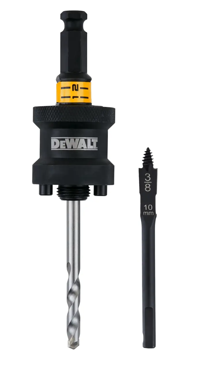 Schnellwechselhalter RAPID LOAD für Lochsägen 32 - 210 mm, Schafttyp Voll-Sechskant 13mm, inkl. eines Mehrzweck-und eines Holz-Zentrierbohrers
