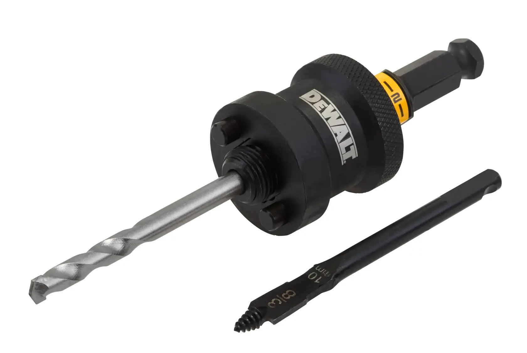 Schnellwechselhalter RAPID LOAD® für Lochsägen 32 - 210 mm, Schafttyp Voll-Sechskant 13mm, inkl. eines Mehrzweck-und eines Holz-Zentrierbohrers