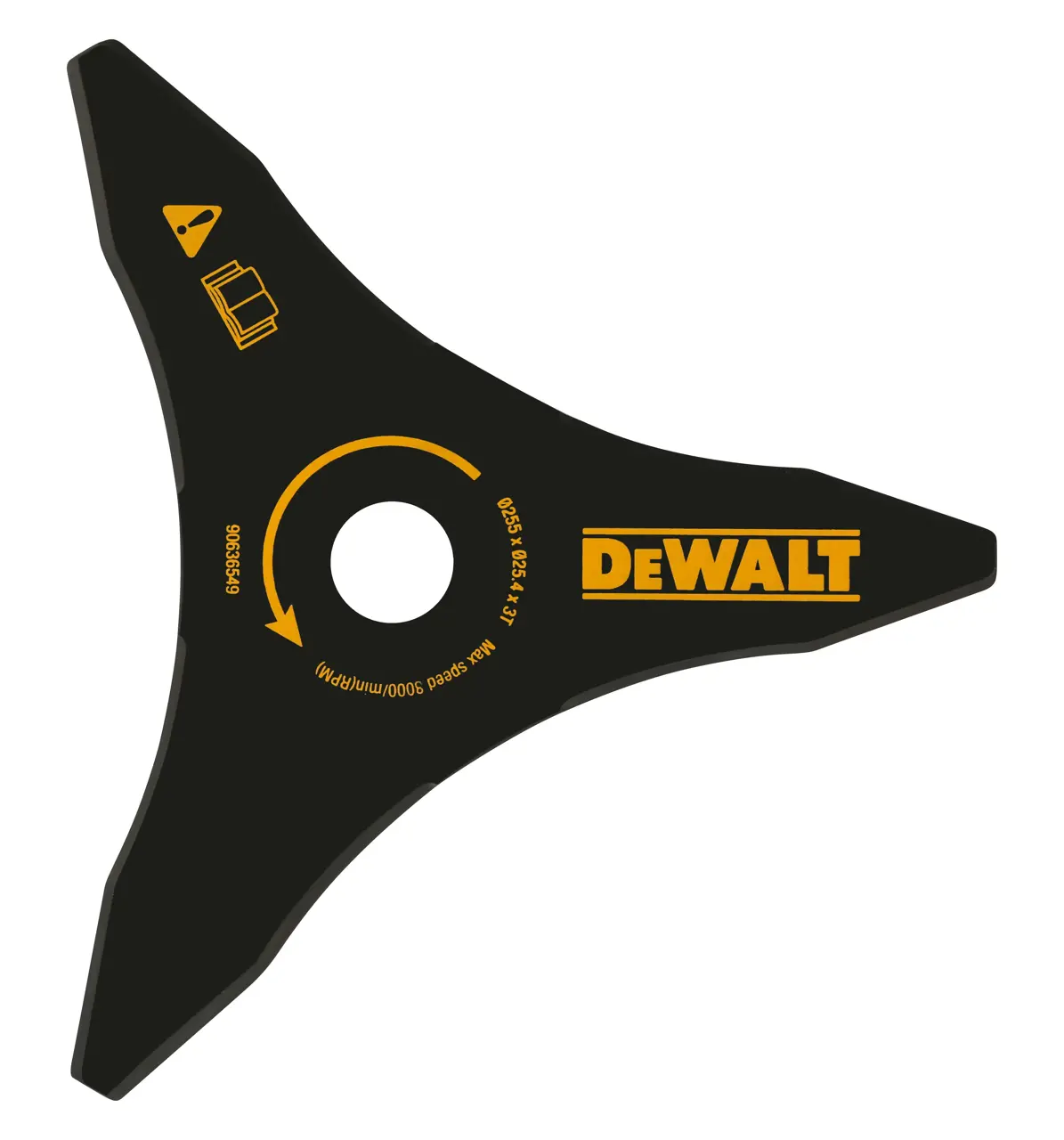 Dickichtmesser, 25cm, 3 Fluegel, für Akku-Motorsense, XR FLEXVOLT