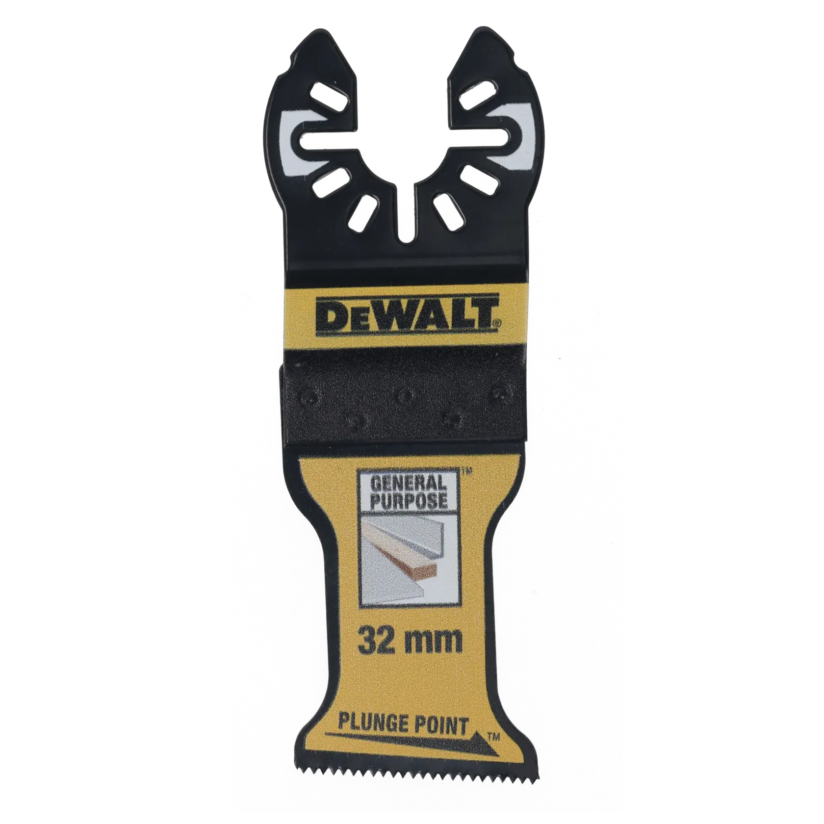 DEWALT oszillierendes Sägeblatt für vielseitigen Einsatz, 32mm, Tauchschnitt-Spitze.