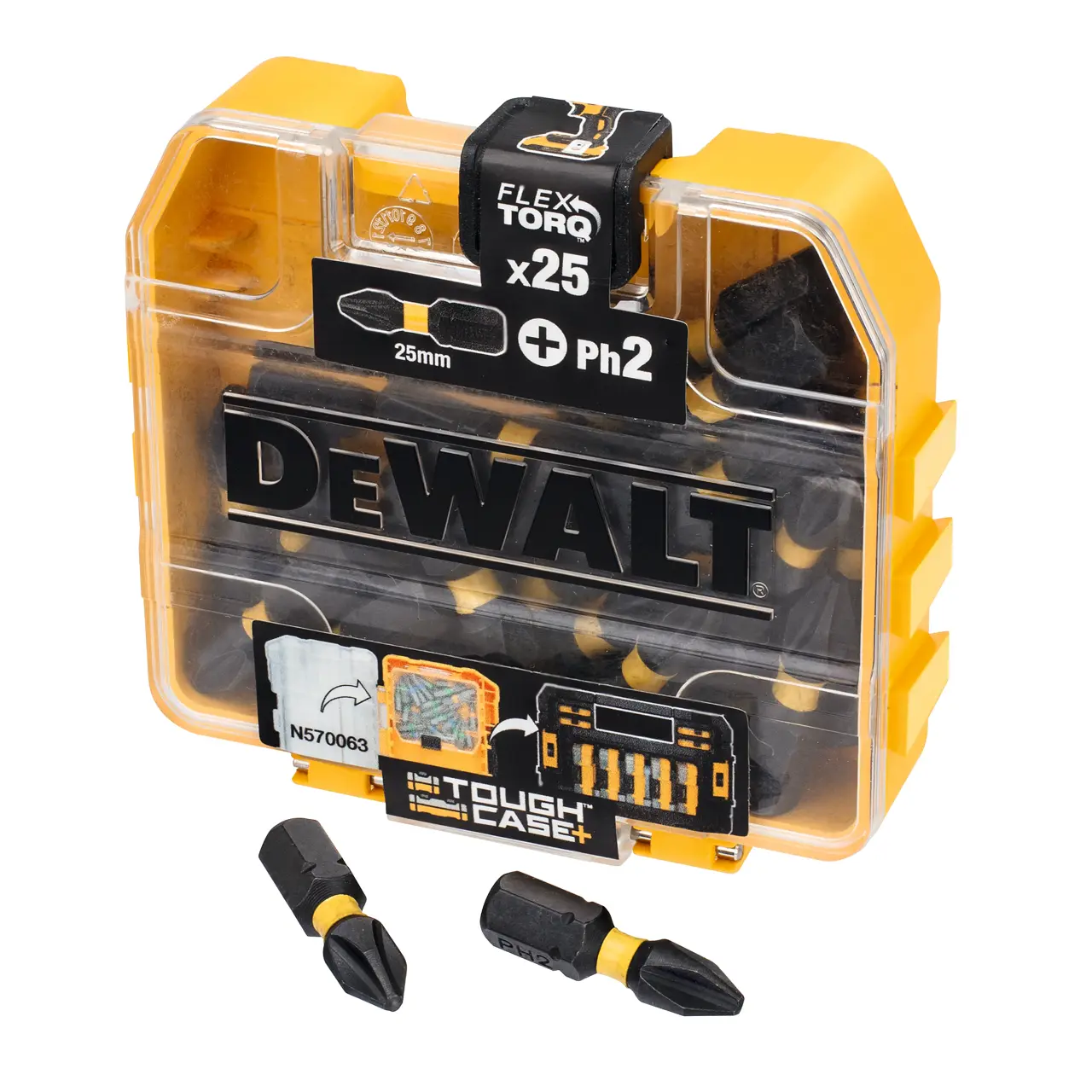 Display mit 25-tlg EXTREME FLEXTORQ Bitsets 25mm, Ph2