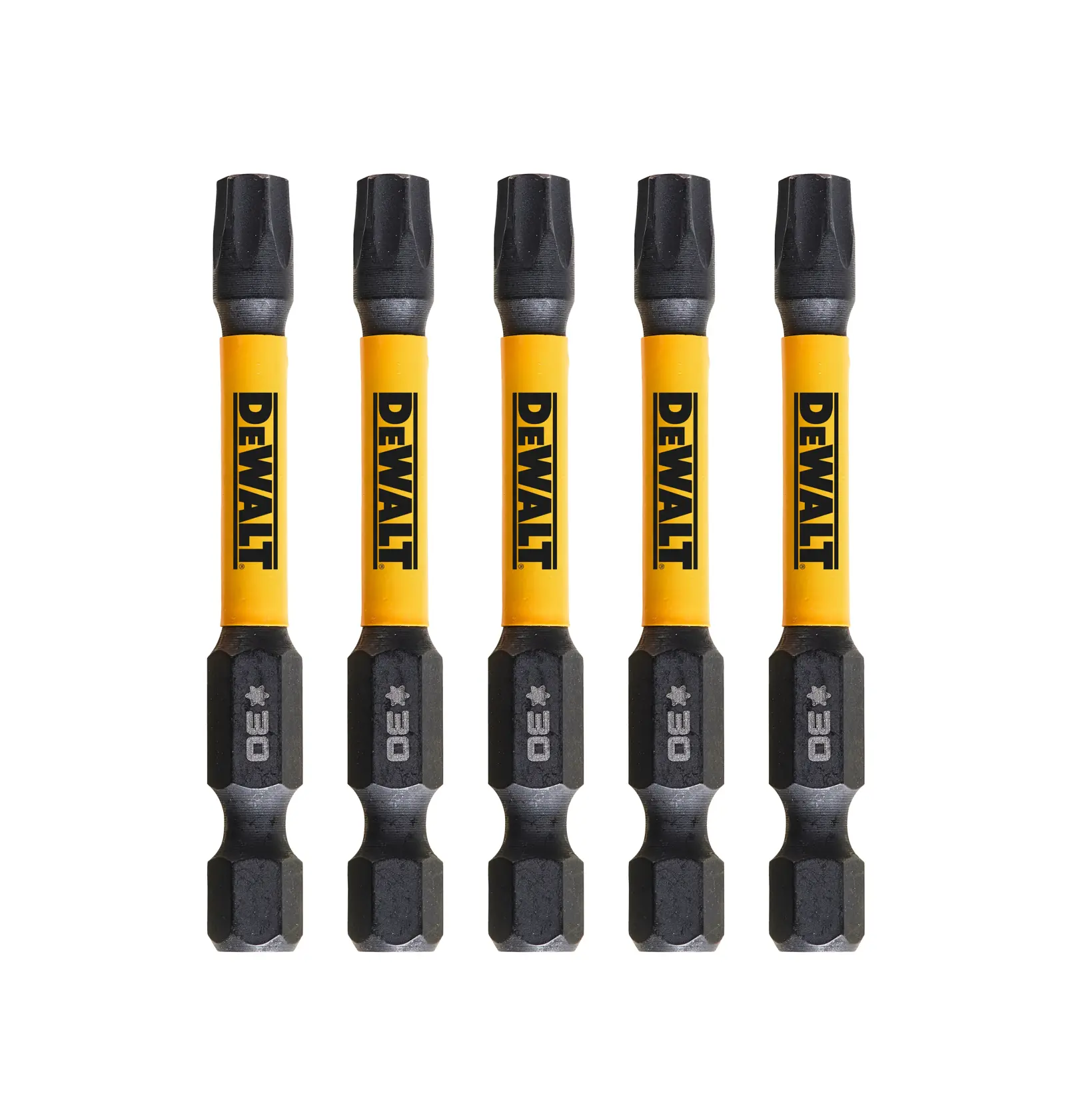 Grafik mit DEWALT XTREME Sub-Compact Series Branding und dem Slogan 'Kompakt und leistungsstark' auf gelbem Hintergrund.