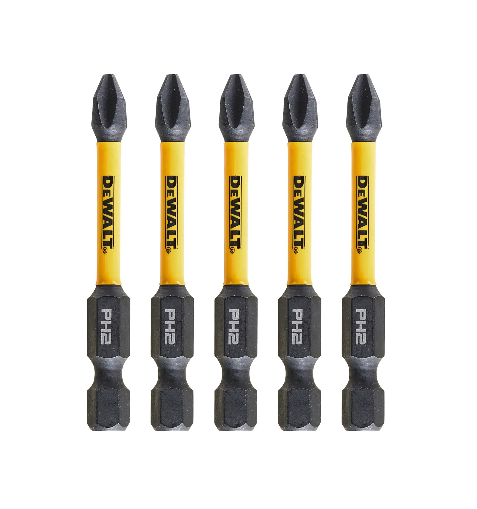 Grafik mit DEWALT XTREME Sub-Compact Series Branding und dem Slogan 'Kompakt und leistungsstark' auf gelbem Hintergrund.