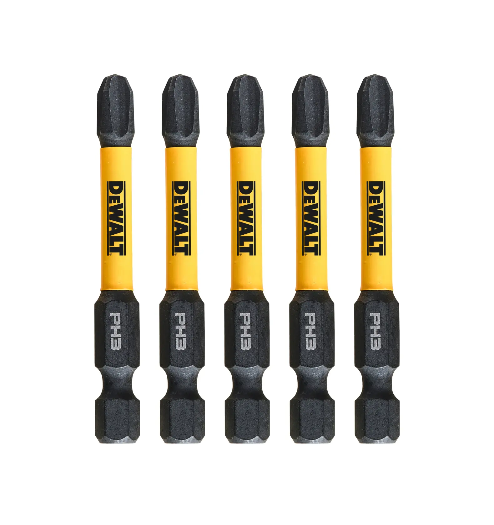 Grafik mit DEWALT XTREME Sub-Compact Series Branding und dem Slogan 'Kompakt und leistungsstark' auf gelbem Hintergrund.