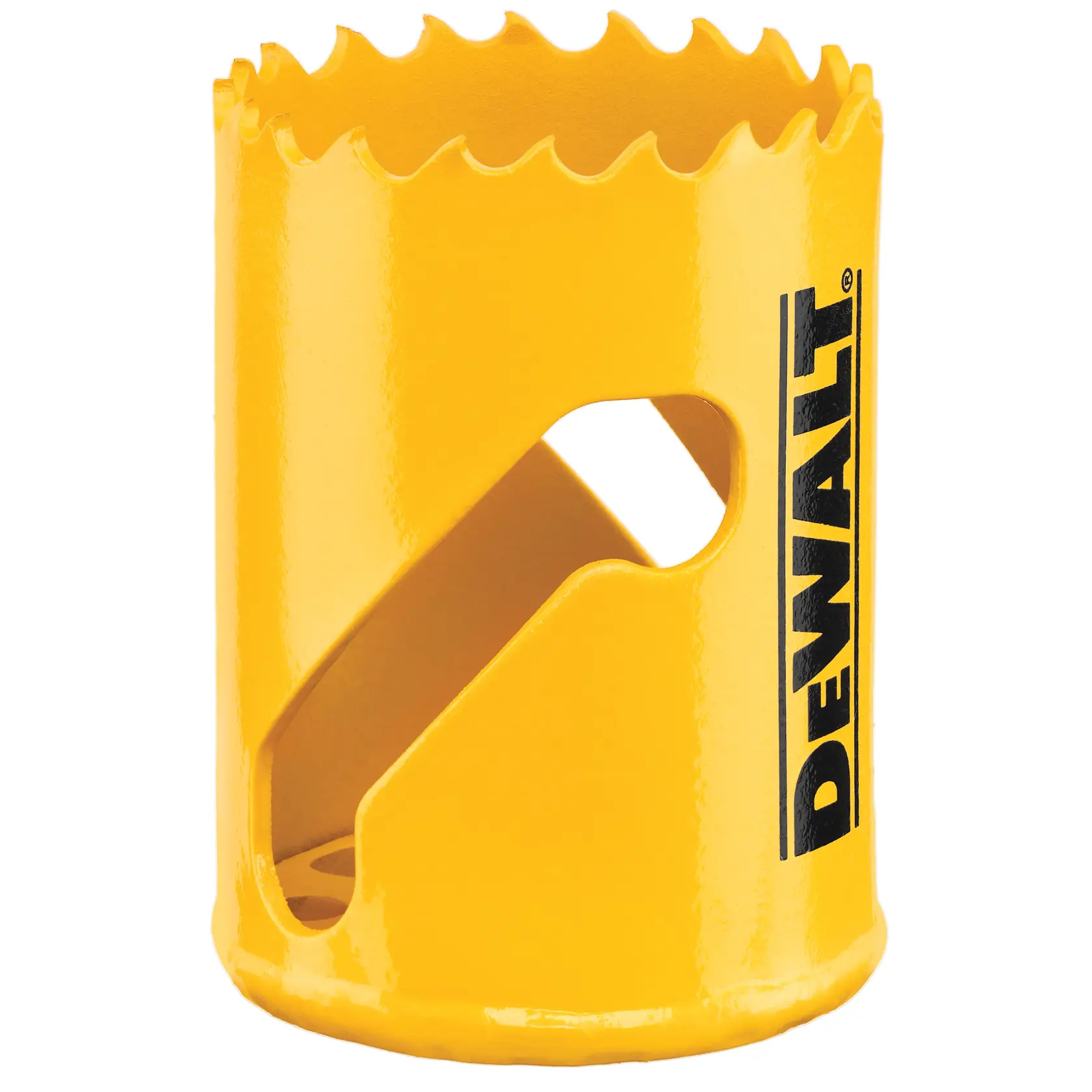 Grafik mit DEWALT XTREME Sub-Compact Series Branding und dem Slogan 'Kompakt und leistungsstark' auf gelbem Hintergrund.