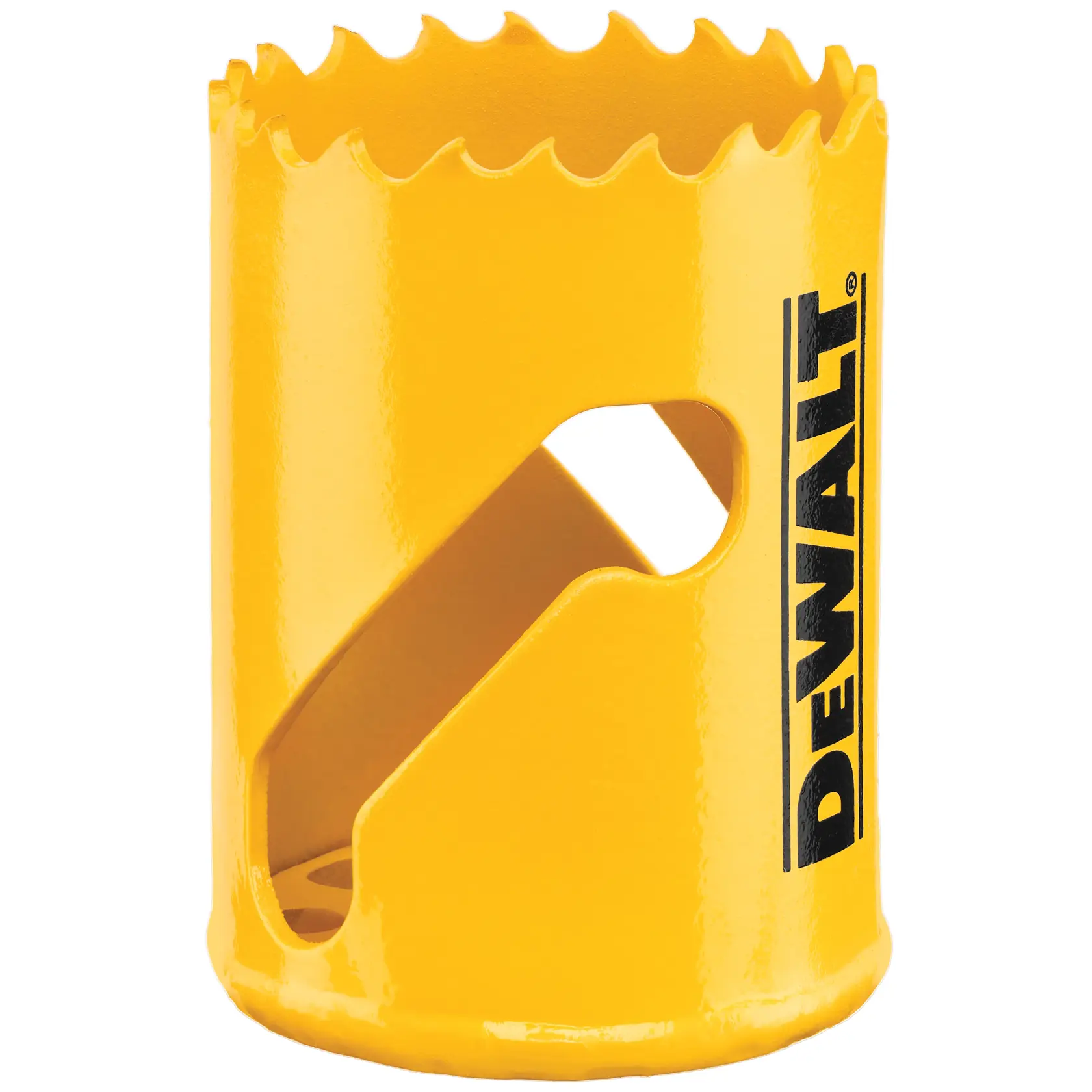 DEWALT gelbe Lochsäge, SKUs DT90314-QZ, DT90314. Fotografieprodukt zum Schneiden.