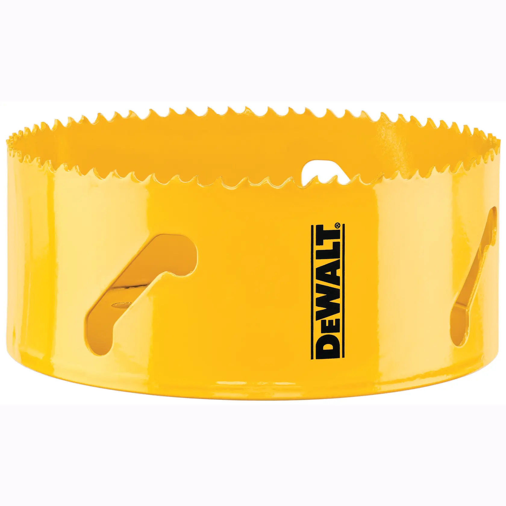 Grafik mit DEWALT XTREME Sub-Compact Series Branding und dem Slogan 'Kompakt und leistungsstark' auf gelbem Hintergrund.