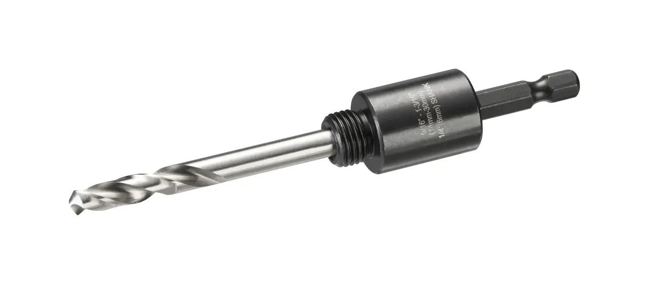 Standard-Adapter fuer Lochsaegen 6,35mm Aufnahmeschaft (fuer Lochsaegen-Durchmesser 14-30mm)
