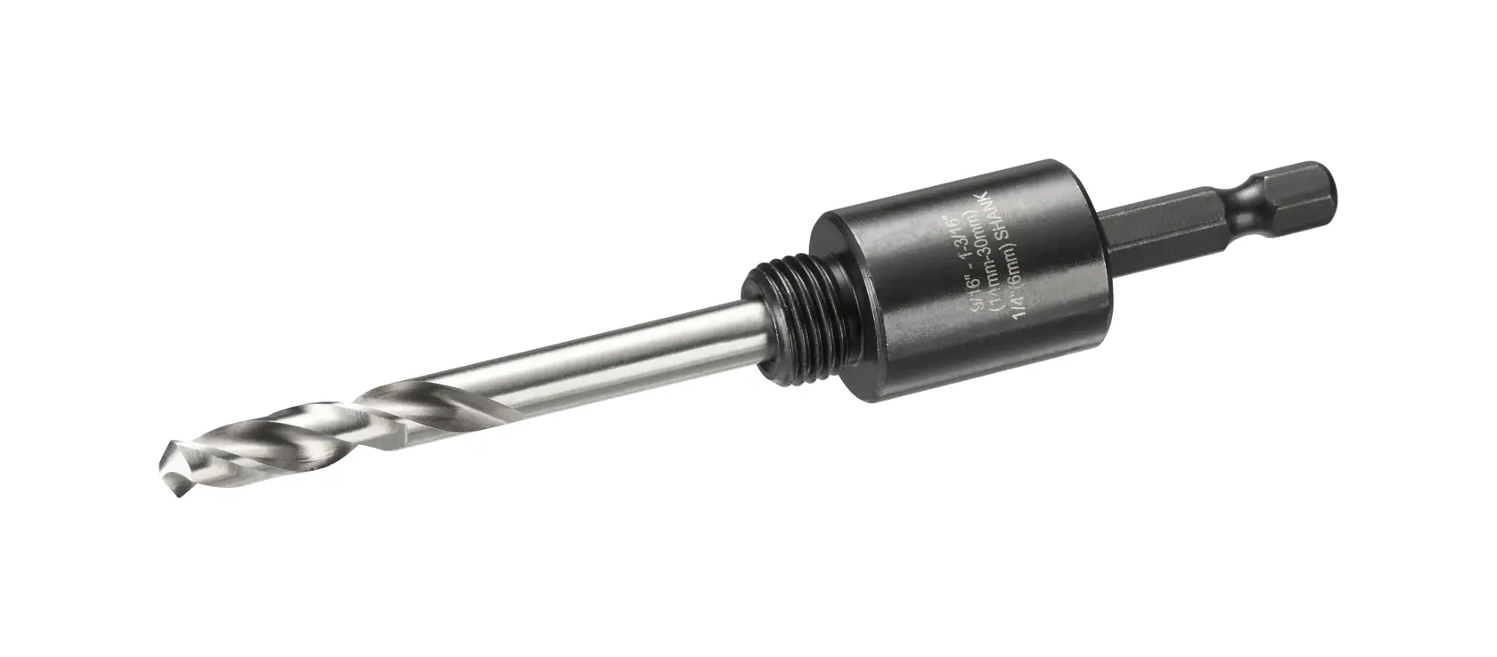 Standard-Adapter fuer Lochsaegen 6,35mm Aufnahmeschaft (fuer Lochsaegen-Durchmesser 14-30mm)