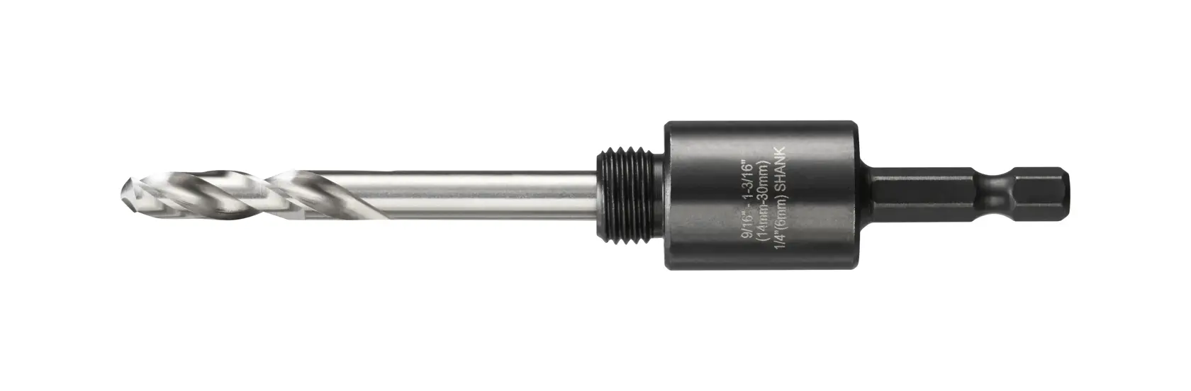 Standard-Adapter fuer Lochsaegen 6,35mm Aufnahmeschaft (fuer Lochsaegen-Durchmesser 14-30mm)