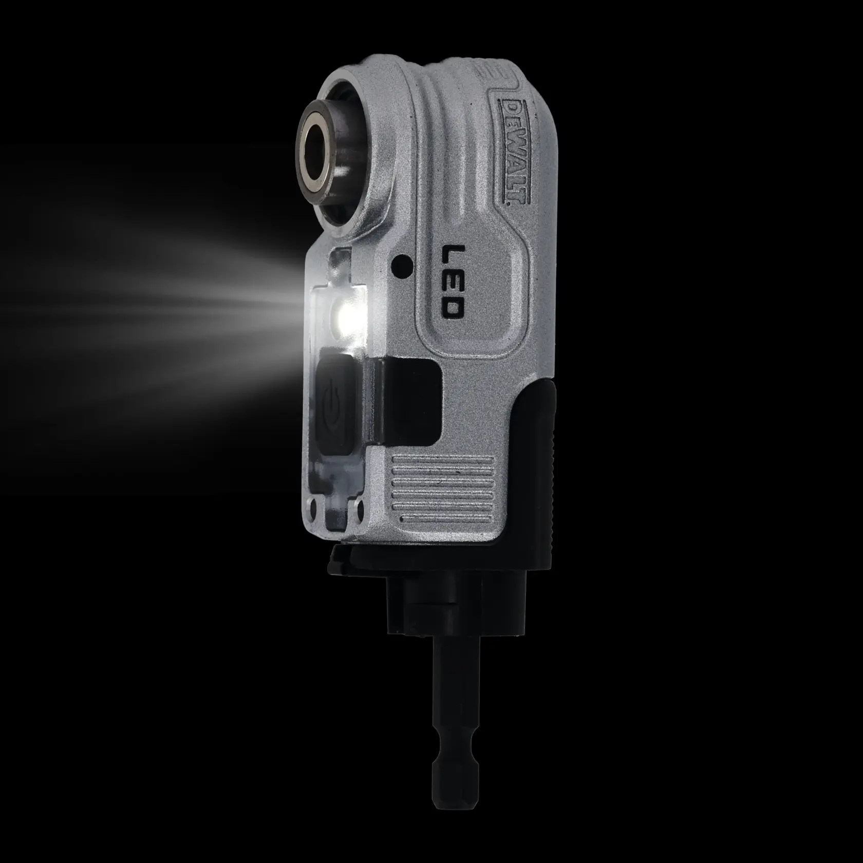 Winkelvorsatz für Verwendung mit Schraubern, 1/4", mit integrietem LED-Licht