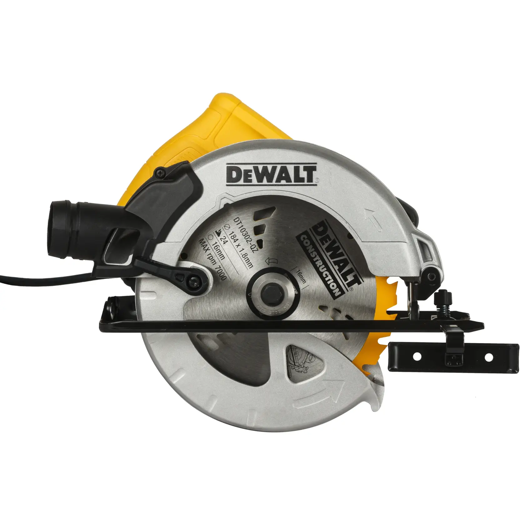 Grafik mit DEWALT XTREME Sub-Compact Series Branding und dem Slogan 'Kompakt und leistungsstark' auf gelbem Hintergrund.