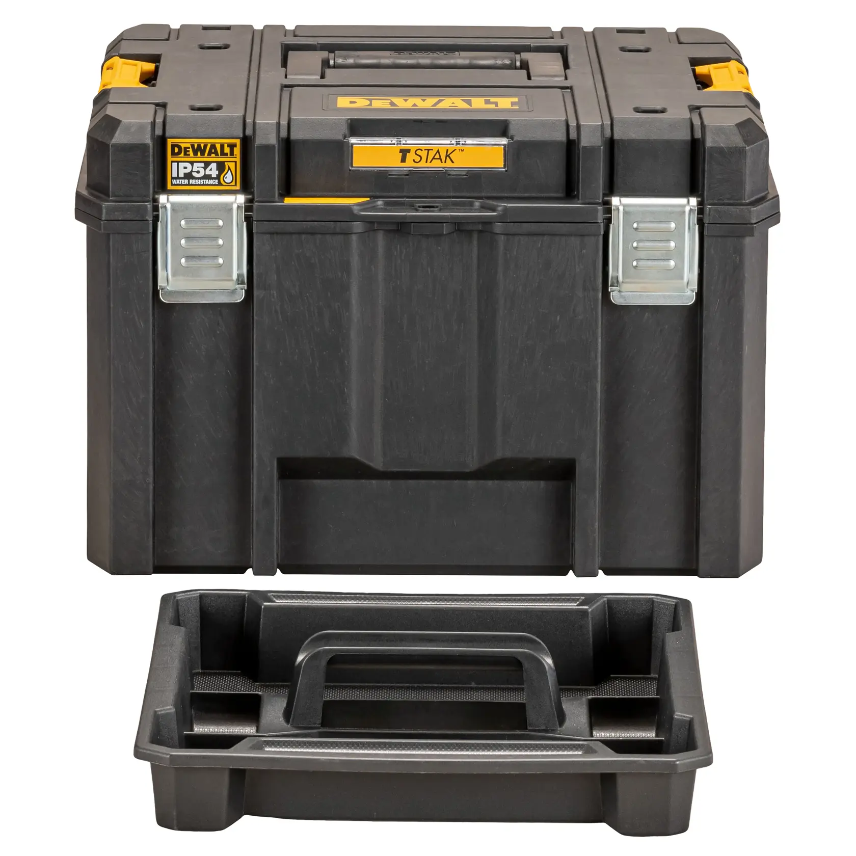 TSTAK® VI Tiefe Werkzeugbox mit herausnehmbarer Trage mit IP54 Schutz (44l Volumen)