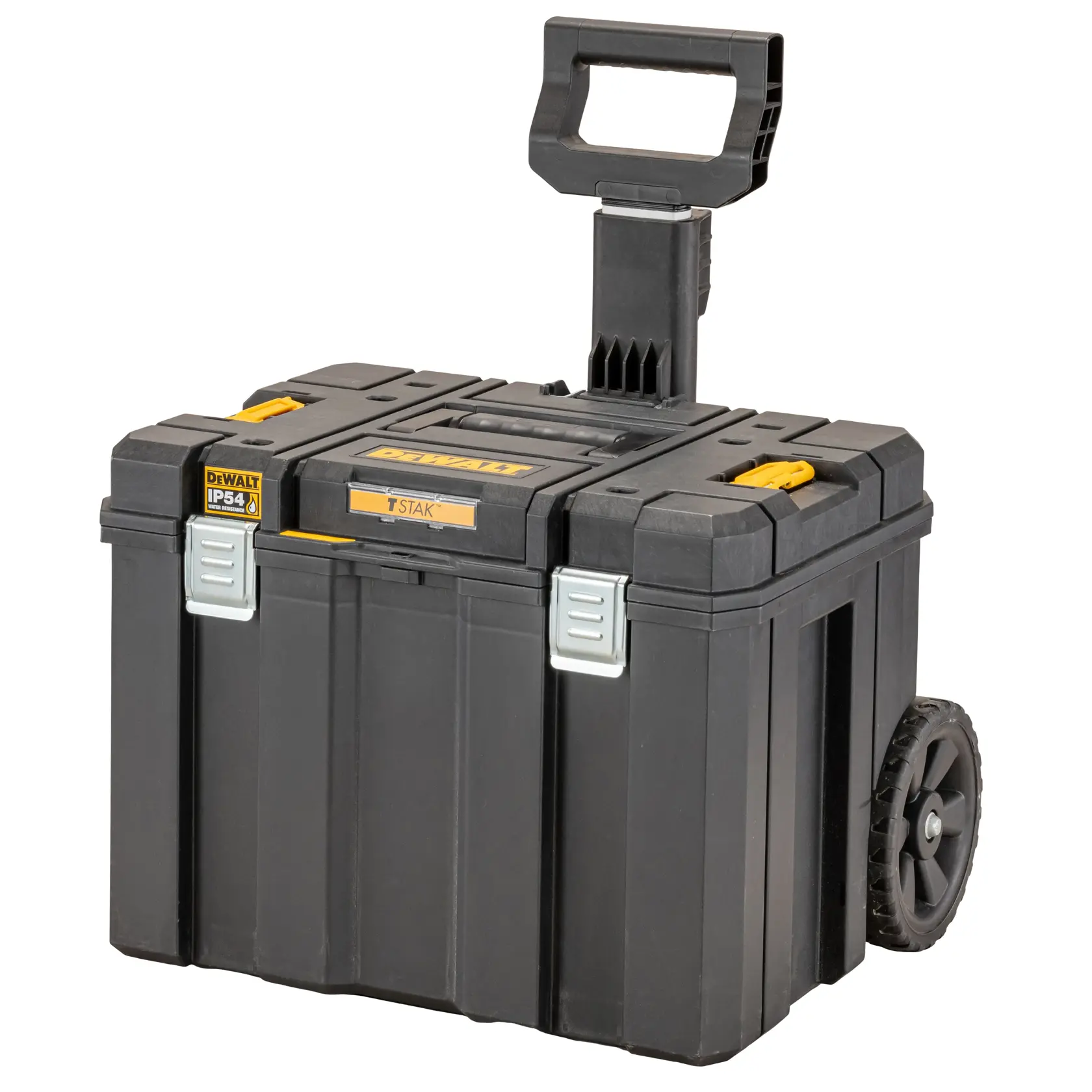 TSTAK® Großvolumige, mobile Box mit IP54 Schutz, Teleskopgriff und Schwerlasträdern