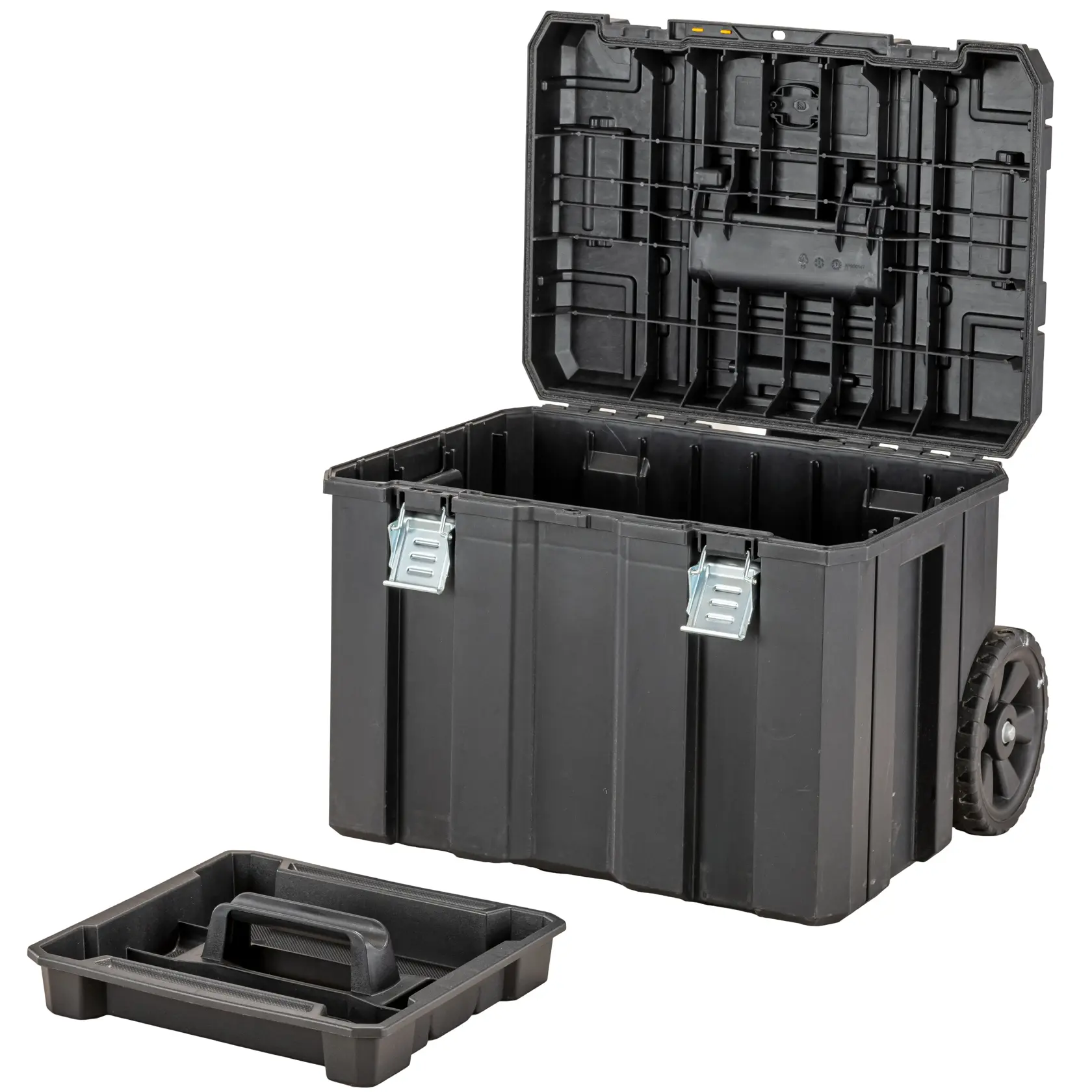 TSTAK® Großvolumige, mobile Box mit IP54 Schutz, Teleskopgriff und Schwerlasträdern